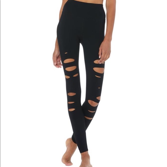 ALO Yoga Pants - Alo- High waisted Ripped Warrior ALO Yoga Pants - Alo- High waisted Ripped Warrior